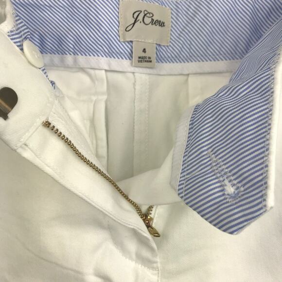 NWOT J.Crew 7" Stretch Chino Short White 4 - Picture 7 of 8